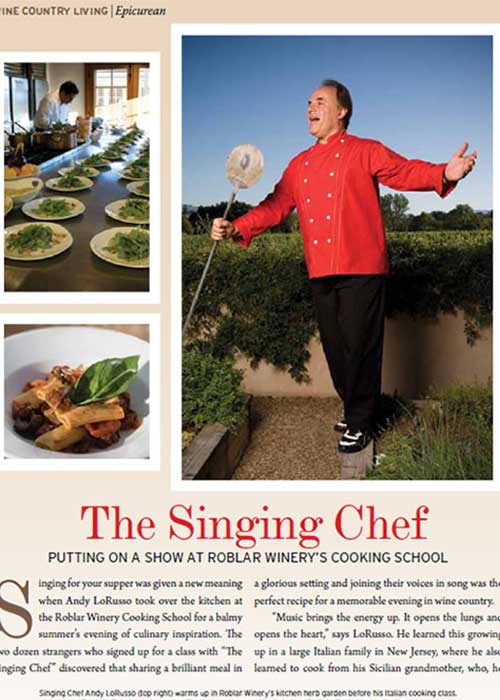 Putting on a Show at Roblar Winery's Cooking School